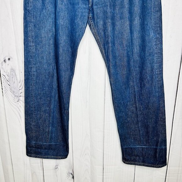 Levis 501 Jeans Mens Size 44x34 Blue Button Fly Straight Leg Denim Pants - Picture 3 of 10